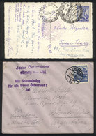 742 AUSTRIA: Cover Sent To Argentina In 1938 And Postcard Of 1953, Interesting Postal Marks, VF Quality! - Altri & Non Classificati