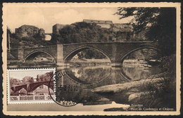 770 BELGIUM: Castle Of BOUILLON And Bridge, Maximum Card Of AU/1953, VF Quality - Altri & Non Classificati