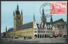 777 BELGIUM: YPRES: Cloth Hall, Architecture, Maximum Card Of MAR/1962, VF - Altri & Non Classificati