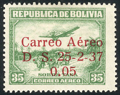 823 BOLIVIA: Sc.C52a, With ""Carreo"" Variety, VF Quality!" - Bolivien