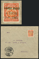 827 BOLIVIA: 5/AU/1925 Cochabamba - Sucre First Airmail (Mü.5), Cover Franked With Stamp With Special Overprint For This - Bolivien