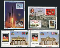 853 BOLIVIA: 4 Modern Souvenir Sheets, Different, Very Thematic, MNH, Excellent Quality! - Bolivien