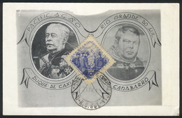 883 BRAZIL: Maximum Card Of AP/1945: The Pacification Of Rio Grande Do Sul, Duque De Caxias + Gral Canabarro, VF - Maximumkaarten