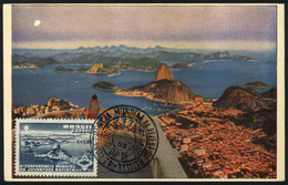 889 BRAZIL: RIO DE JANEIRO General View, Maximum Card Of 1953, With Special Pmk 'Conferencia Juventude Batista', VF Qual - Maximumkarten