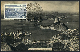 890 BRAZIL: RIO DE JANEIRO: General View, Maximum Card Of JUL/1953, With Special Pmk 'Conferencia Juventude Batista', VF - Maximumkarten