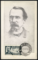 898 BRAZIL: Benjamin CONSTANT, Military Man And Political Thinker, Maximum Card Of SE/1954, VF - Maximum Cards