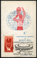 899 BRAZIL: BASKETBALL, Sports, Maximum Card Of 23/OC/1945 With Special Postmark Of The Basketball World Cup In Rio, VF - Cartes-maximum