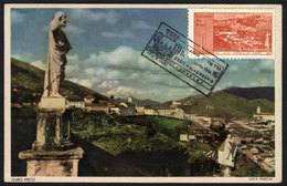 904 BRAZIL: OURO PRETO: General View, 250th Anniversary Of The City, Maximum Card Of JUL/1961, With Special Postmark, VF - Maximumkarten