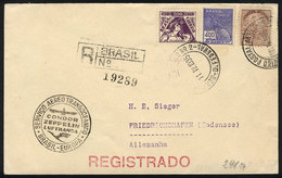 910 BRAZIL: Cover Flown By ZEPPELIN, Sent From Rio De Janeiro To Germany On 11/AP/1935, VF Quality! - Sonstige & Ohne Zuordnung