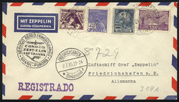 918 BRAZIL: Cover Flown By ZEPPELIN, Sent From Rio De Janeiro To Germany On 4/JUL/1935, VF Quality! - Other & Unclassified