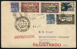 919 BRAZIL: Cover Flown By ZEPPELIN, Sent From Rio De Janeiro To Germany On 19/JUL/1935, VF Quality! - Other & Unclassified