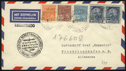 927 BRAZIL: Cover Flown By ZEPPELIN, Sent From Pernambuco To Germany On 4/DE/1935, VF Quality! - Other & Unclassified