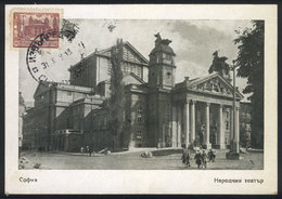 955 BULGARIA: SOFIA: Theater, Old Maximum Card, Fine Quality - Other & Unclassified