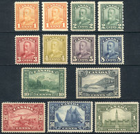 989 CANADA: Sc.149/159 + 160/161, 1928/9 Complete Set Of 11 Values + 2 Coils, Mint Of Very Fine Quality, Catalog Value U - Sonstige & Ohne Zuordnung