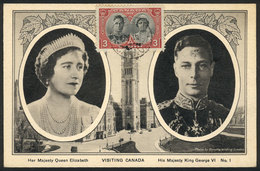 995 CANADA: King George VI And The Queen, Royalty, Visit To Canada, Maximum Card Of 19/MAY/1939, VF Quality - Cartoline Maximum