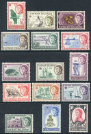 1002 CAYMAN ISLANDS: Sc.153/167, 1962 Birds, Fish, Sports And Other Topics, Complete Set Of 15 Unmounted Values, Excelle - Iles Caïmans