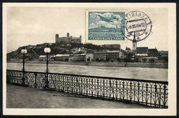 1005 CZECHOSLOVAKIA: BRATISLAVA: General View, Maximum Card Circa 1945, VF Quality - Sonstige & Ohne Zuordnung