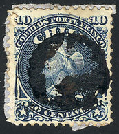 1034 CHILE: Yvert 14 (Sc.18), Used With An Unknown Cancel, VF Quality And Interesting! - Cile