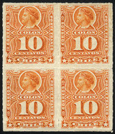1036 CHILE: Yv.25 (Sc.29), Block Of 4 Of VF Quality! - Chile