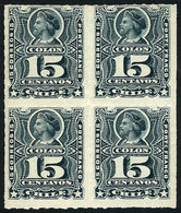 1037 CHILE: Yv.26 (Sc.30), Mint Block Of 4 (the Lower Stamps MNH), Very Fresh! - Chile