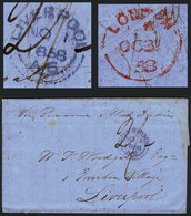 1052 CHILE: Entire Letter Sent From Valparaiso To Liverpool On 15/SE/1858 By British Mail, With An English Arrival Mark  - Cile