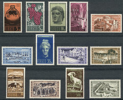 1093 CYPRUS: Sc.206/218, 1962 Archeology Etc., Complete Set Of 13 Unmounted Values, Excellent Quality, Catalog Value US$ - Autres & Non Classés