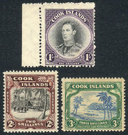 1124 COOK ISLANDS: Sc.112/114, 1938 Complete Set Of 3 Unmounted Values, Excellent Quality, Catalog Value US$100. - Cook Islands