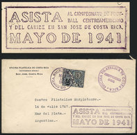 1132 COSTA RICA: TOPIC FOOTBALL: Official Cover Sent To Argentina On 15/MAR/1941, With Special Mark: 'Attend The Central - Costa Rica