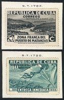 1139 CUBA: Sc.936 + E9, 20c. Yurumi River And 10c. Revolution, SPECIMENS Of Waterlow & Sons Ltd. In Colors Different Fro - Other & Unclassified