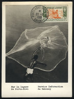 1148 DAHOMEY: Maximum Card Of 20/JUN/1961, Topic FISHING, Fisherman, VF Quality - Autres & Non Classés