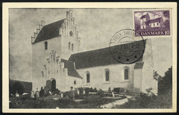 1152 DENMARK: Maximum Card Of JUL/1951: A Church, Religion, VF Quality - Maximumkarten (MC)