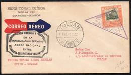 1179 ECUADOR: 1/JA/1932 Latacunga - Tulcan First Airmail (Mü.83), With Special Handstamp Of The Flight And Arrival Mark, - Equateur