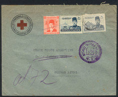 1187 EGYPT: Cover Of The Red Cross Delegation In The Middle East Sent From Cairo To Red Cross Argentina In Buenos Aires  - Sonstige & Ohne Zuordnung