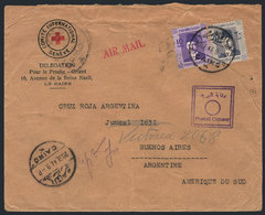 1189 EGYPT: Cover Of The Red Cross Delegation In The Middle East Sent From Cairo To Red Cross Argentina In Buenos Aires  - Sonstige & Ohne Zuordnung