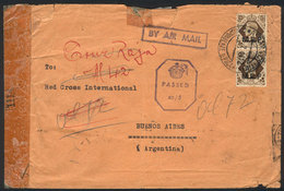 1190 ERITREA: Airmail Cover Sent From ASMARA To The Red Cross Argentina In Buenos Aires On 11/FE/1944, Franked With Brit - Erythrée