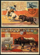 1223 SPAIN: 2 Maximum Cards Of 1960, Topic BULLS, One With First Day Postmark, VF Quality - Maximum Cards