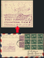 1244 UNITED STATES: 15/JA/1930 Brownsville - San Lorenzo (Honduras) First Flight, Cover With Nice Postage Sent To Argent - Poststempel