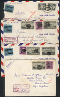 1252 UNITED STATES: 4 Covers Sent To Argentina In 1959 With Interesting Postages, Very Low Start! - Poststempel