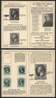 1259 UNITED STATES: ""Tasco Educational Booklet"" For The 3c. Issue Of 1870/87, One Of The 5 Stamps Is Missing, VF Quali - Sonstige & Ohne Zuordnung