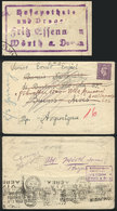 1325 GREAT BRITAIN: 'O.A.S.' Cover Franked With 3p. And Cancelled 'ARMY POST OFFICE', Sent To Argentina On 9/JA/1946, Fo - ...-1840 Voorlopers