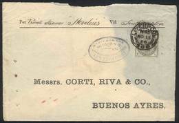 1347 GREAT BRITAIN: 15/NOV/1886 LIVERPOOL - ARGENTINA: Cover Franked By Sc.103, With Double Circle Datestamp With Number - ...-1840 Voorlopers