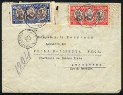 1381 HAITI: Registered Cover Sent From Port-Au-Prince To Buenos Aires On 13/MAY/1936 Franked With 35c., With A Number Of - Haiti