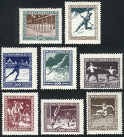 1391 HUNGARY: Sc.B80/B87, 1925 Sports, Cmpl. Set Of 8 Mint Values, VF Quality, Catalog Value US$41+ - Other & Unclassified
