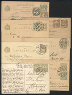 1406 HUNGARY: 6 Postal Cards (5 Uprated) + 1 Postcard, Sent Between 1900 And 1910 To Varied Countries (some To Argentina - Autres & Non Classés