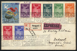 1415 HUNGARY: Cover Sent From Szeged To Budapest On 29/MAR/1937, With The Set Of 6 Values + Commemorative Cinderella And - Sonstige & Ohne Zuordnung