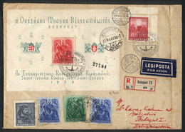 1417 HUNGARY: RIVER MAIL + AIRMAIL: Cover With Very Nice Postage Sent On 27/MAY/1938 On An Inaugural River Trip And On 3 - Altri & Non Classificati