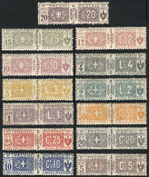 1457 ITALY: Sc.Q7/Q19, 1914/22 Complete Set Of 13 Unused Values, Very Nice. Some Low Examples Have Minor Defects, The Hi - Zonder Classificatie