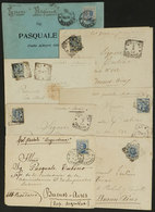 1467 ITALY: 7 Covers Sent To Argentina Between 1896 And 1904, Carried By Steamers: Virginia, Antonina, Vittoria, Savoia  - Unclassified