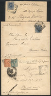 1468 ITALY: 3 Covers Sent To Argentina Between 1899 And 1902, Carried By Ships Duchessa Di Genova (2) And Vittoria, Inte - Zonder Classificatie