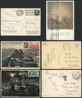 1473 ITALY: 3 Postcards With Nice Postages Sent To Argentina In The 1930s, VF Quality! - Non Classificati